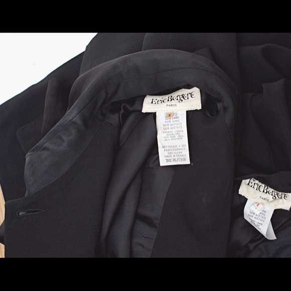 FANTASTIC ERIC BERGERE WOOL BLEND PANTSUIT, - Picture 8 of 8